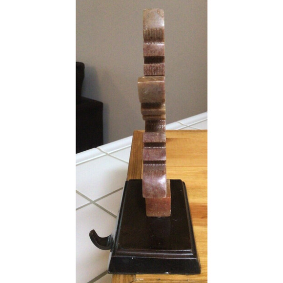 2 Christmas Snowflake Stocking Holders Hangers Faux Marble Metal Base ~851A - Picture 6 of 7